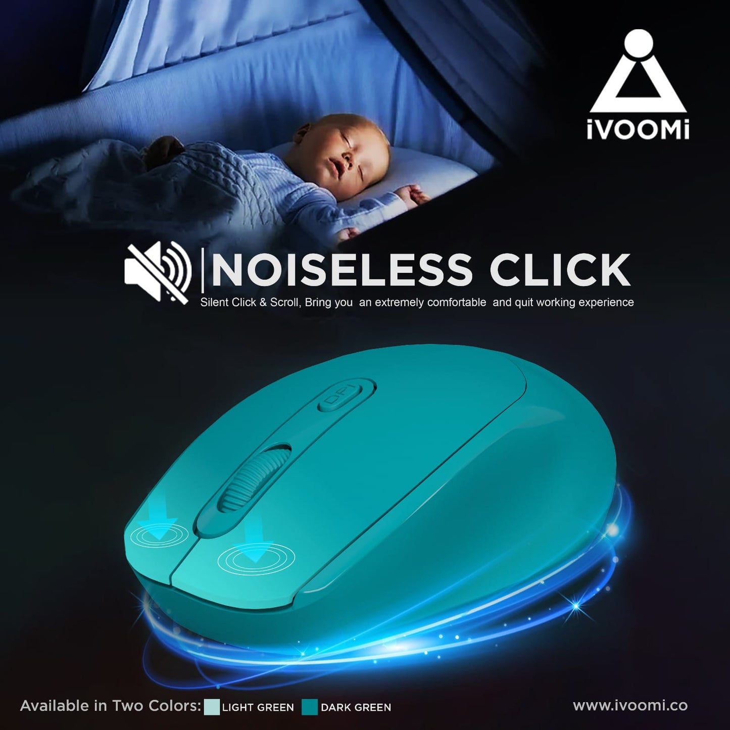 ivoomi noiseless mouse Buy iVOOMi Noiseless Click Wireless- Hank Mouse