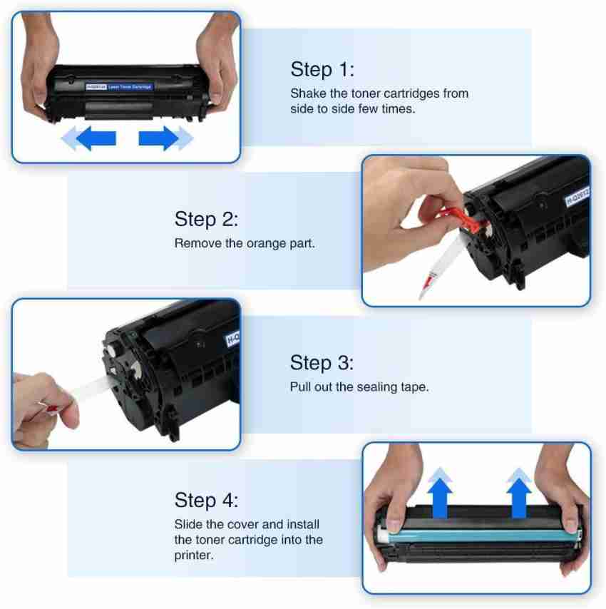 HP 12A Black LaserJet Toner Cartridge - (Q2612A) for hp 1005 ,1020, canone lbp 2900b